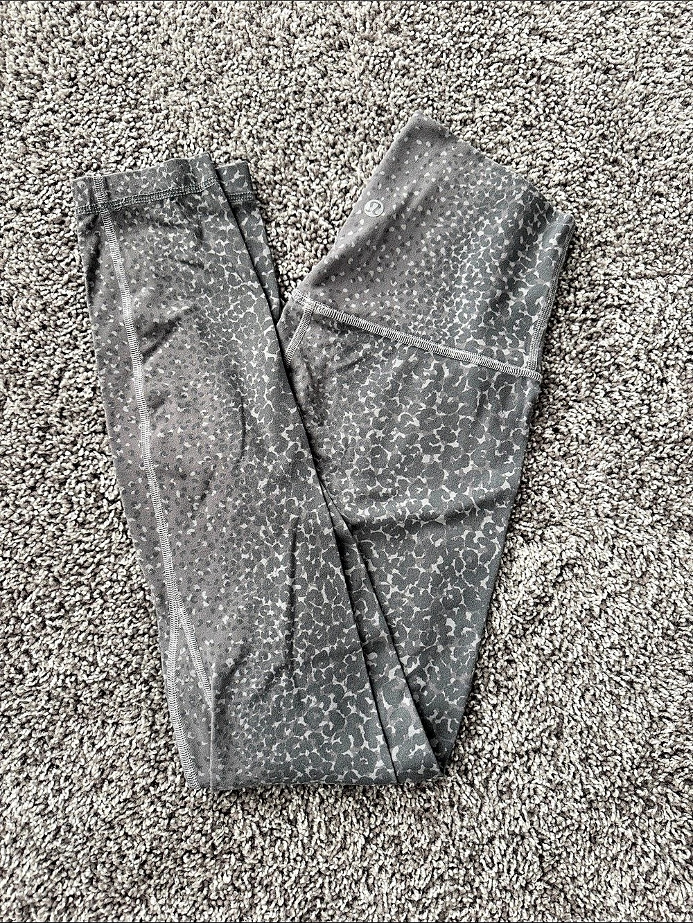 lululemon Align High-Rise Pant 25" Animal Print Gray Leggings